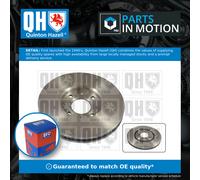 2x Brake Discs Pair Vented fits PEUGEOT 406 8B 2.0D Front 98 to 04 283mm Set QH