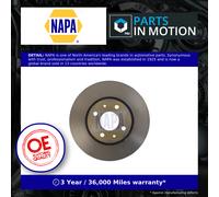 2x Brake Discs Pair Vented fits PEUGEOT BIPPER Front 1.4 1.3D 1.4D 08 to 18 Set