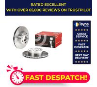 2x Brake Discs Pair Vented fits PEUGEOT BOXER 2.8D Front 00 to 09 280mm Set New