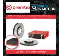 2x Brake Discs Pair Vented fits PEUGEOT RIFTER Front 1.2 1.5D 1.6D 2018 on 304mm