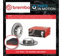2x Brake Discs Pair Vented fits PORSCHE 718 BOXTER 982 2.5 Rear 2016 on 299mm