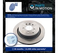 Blue Print Pair of Internally Vented Painted Brake Disc Rotor ADJ134306 REAR