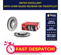 2x Brake Discs Pair Vented fits RENAULT CAPTUR Mk1 1.3 Front 2018 on 280mm Set