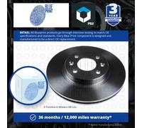 2x Brake Discs Pair Vented fits RENAULT TWINGO Mk1, Mk2 Front 1.2 1.5D 1996 on