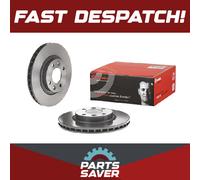 2x Brake Discs Pair Vented fits RENAULT CLIO Mk4 1.5D Front 2012 on 258mm Set