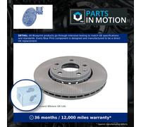 Blue Print Front Brake Disc ADR164302 Vented 280mm Fits Renault Duster Fluence Megane Pair