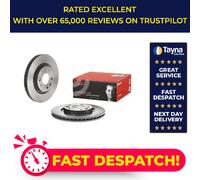 2x Brake Discs Pair Vented fits RENAULT KADJAR 1.5D Front 2015 on 296mm Set New