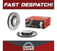 2x Brake Discs Pair Vented fits RENAULT KANGOO FW Front 2011 on 258mm Set Brembo