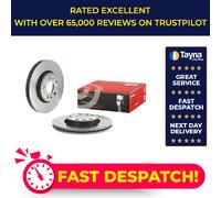 2x Brake Discs Pair Vented fits RENAULT KANGOO FW Front 2011 on 280mm Set Brembo