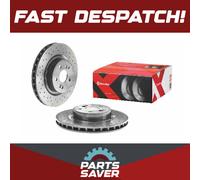 2x Brake Discs Pair Vented fits RENAULT MEGANE Mk2 2.0 Front 04 to 09 312mm Set