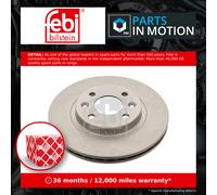 Febi Bilstein 09073 Brake Disc Fits Renault Clio 1.6 16V 1.5 dCi 1.9 dTi 1.2