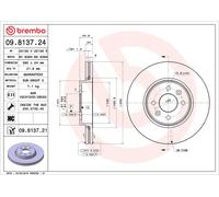 2x Brake Discs Pair Vented fits RENAULT WIND E4M 1.6 Front 2010 on K4M854 280mm