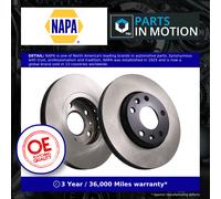 2x Brake Discs Pair Vented Front 280mm NBD5058 NAPA Set 4020600Q2D 402060010R