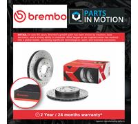 2x Brake disc perforated/vented 09.5509.1X BREMBO for ROVER HONDA LOTUS MG