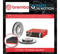 2x Brake Discs Pair Vented fits SAAB 9-5 YS3G 1.6 Front 10 to 12 A16LET 296mm