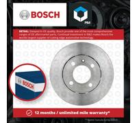 2x Brake Discs Pair Vented fits VW POLO 1.6 Front 94 to 01 239mm Set Bosch New