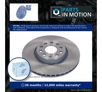 2x Brake Discs Pair Vented fits VW CADDY Front 2004 on 312mm Set Blue Print New