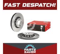 2x Brake Discs Pair Vented fits SEAT EXEO 3R 1.8 Front 08 to 13 312mm Set Brembo