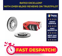 2x Brake Discs Pair Vented fits SEAT IBIZA Front 02 to 17 256mm Set Brembo New
