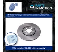 2x Brake Discs Pair Vented fits SEAT IBIZA Front 02 to 17 288mm Set Blue Print
