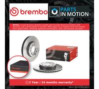 2x Brake Discs Pair Vented fits SEAT LEON 1.0 Front 15 to 20 276mm Set Brembo