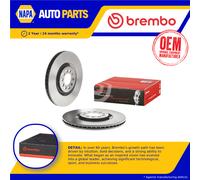 2x Brake Discs Pair Vented fits SEAT LEON 1M1 1.8 Front 99 to 06 312mm Set New