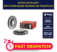 2x Brake Discs Pair Vented fits SEAT LEON Front 2005 on 288mm Set Brembo Quality