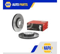 2x Brake Discs Pair Vented fits SEAT LEON Front 2005 on 312mm Set Brembo Quality