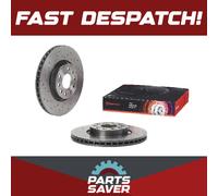 2x Brake Discs Pair Vented fits SEAT TARRACO KN2 Front 1.4 1.5 2.0D 2018 on Set