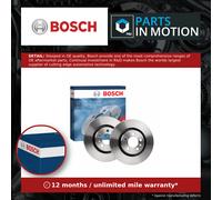 2x Brake Discs Pair Vented fits SEAT TOLEDO 1M Front 98 to 04 280mm Set Bosch