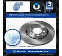 Blue Print ADV184301 Brake Disc Set (2 Brake Disc) front, internally ventilated, No. of Holes 5
