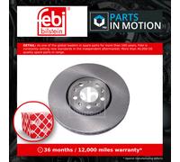 Febi Bilstein 19370 Brake Disc Fits VW Polo 1.8 GTI 1.8 GTI Cup Edition 1.9 TDI