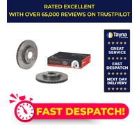 2x Brake Discs Pair Vented fits SMART FORFOUR 1.0 Front 2014 on 258mm Set Brembo