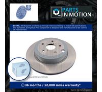 Blue Print ADS74338 Brake Disc Set (2 Brake Disc) rear, internally ventilated, No. of Holes 5