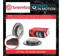 2x Brake Discs Pair Vented fits SUBARU IMPREZA GR, GRF 2.5 Rear 2008 on 316mm