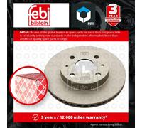 2x Brake Discs Pair Vented Front 234mm 28443 Febi Set 43512B1050 4351297202 New