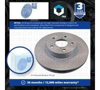 Blue Print Pair of Internally Vented Painted Brake Disc Rotor ADS74308 FRONT