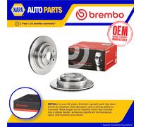 2x Brake Discs Pair Vented fits SUBARU LEGACY BC5 2.0 Rear 92 to 94 EJ20-GN Set
