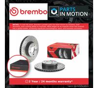 2x Brake Discs Pair Vented fits SUBARU OUTBACK 2.0D Front 08 to 09 EE20Z 276mm