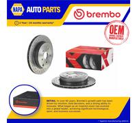 2x Brake Discs Pair Vented fits SUBARU WRX GJ 2.5 Rear 14 to 17 EJ257 316mm Set
