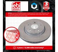 2x Brake Discs Pair Vented Front 294mm 28442 Febi Set 5521165J00 5521165J00000