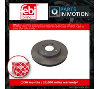 Febi Bilstein 170724 Brake Disc Set , 2 Brake Discs