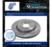 2x Brake Discs Pair Vented Front 272mm ADK84344 Blue Print Set 55311B77M0 New