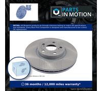 2x Brake Discs Pair Vented fits TOYOTA AVENSIS ZZT250 1.6 Front 03 to 06 3ZZ-FE