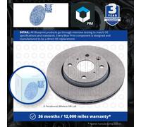 2x Brake Discs Pair Vented fits CITROEN C1 1.0 Front 2005 on 247mm Set E169256