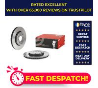2x Brake Discs Pair Vented fits TOYOTA AYGO WNB10 1.4D Front 05 to 10 2W-ZTV Set