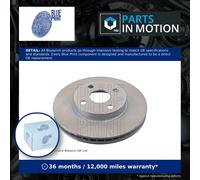 2x Brake Discs Pair Vented Front 255mm ADT343155 Blue Print Set 4351213030 New