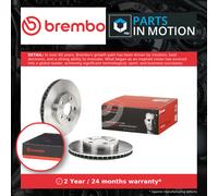 2x Brake Discs Pair Vented fits TOYOTA CORONA T21 2.0 Front 95 to 99 3S-FE 255mm