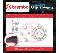 2x BREMBO 09.C662.1X Brake Disc Rear Fits Subaru Brz Legacy Outback Toyota GT 86