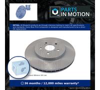 BLUE PRINT Brake disc ADT343192 Front Axle 319 28 5 114 internally vented Coated LEXUS: RX II, TOYOTA: Highlander I